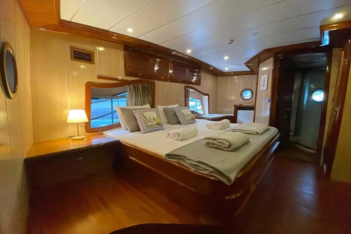 Cabin on Gumus, a Gulet Gulet gulet at Marmaris, Turkey