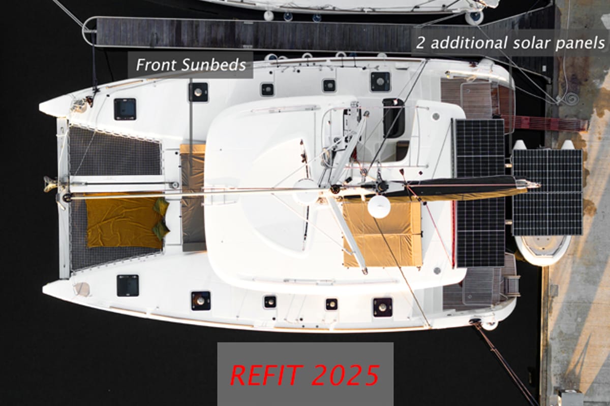 Cabin on Meea, a Lagoon 40 catamaran at Grad Šibenik, Croatia