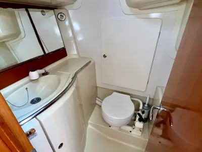 Head on Nefeli, a Dufour 34 sailboat at Municipal Unit of Rhodes, Greece