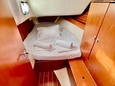 Cabin on Nefeli, a Dufour 34 sailboat at Municipal Unit of Rhodes, Greece