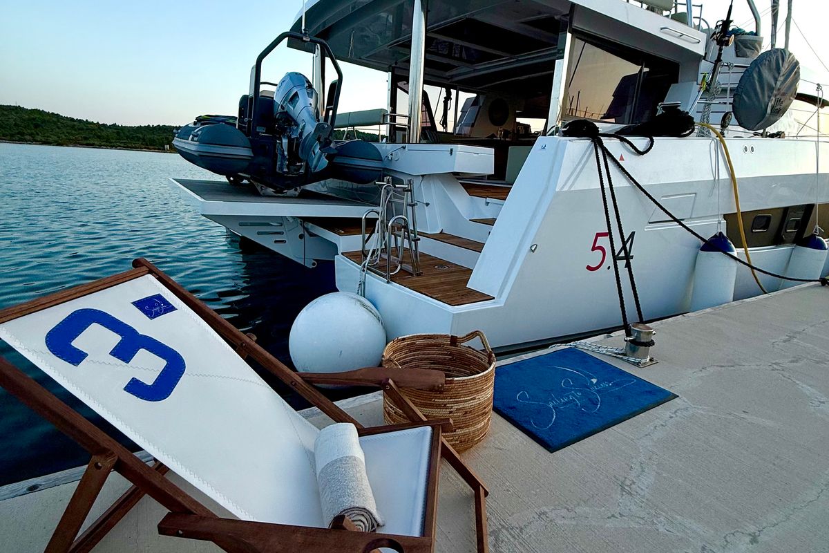 Mastermind II, a Bali 5.4 catamaran at Alameda, United States