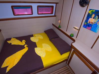 Cabin on Cabin G12, a Gulet Mojito 78  catamaran at Eden Island Marina, Seychelles