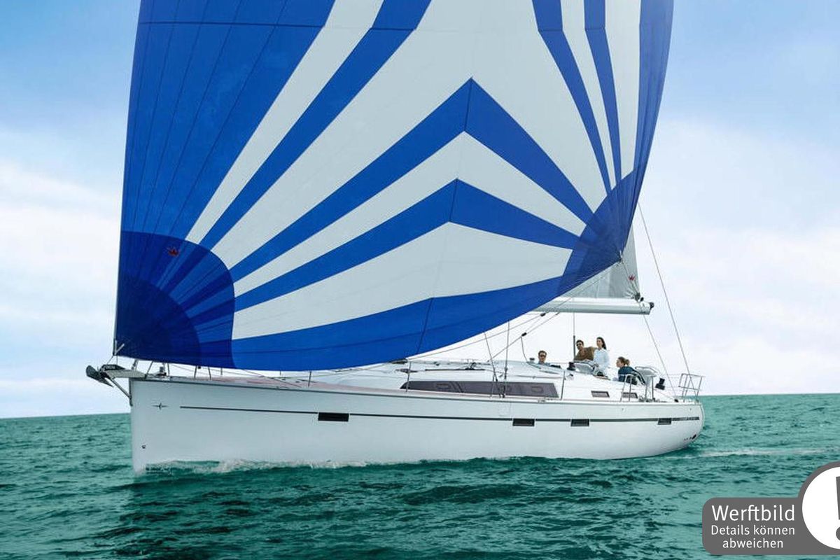 Exterior view of Jumbo, a Bavaria Cruiser 51 sailboat at Heiligenhafen, Germany