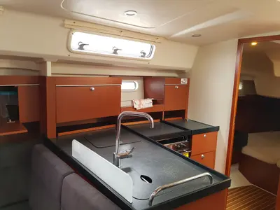 Galley of Mickey, a Hanse Yachts Hanse 415 sailboat at Primošten, Croatia