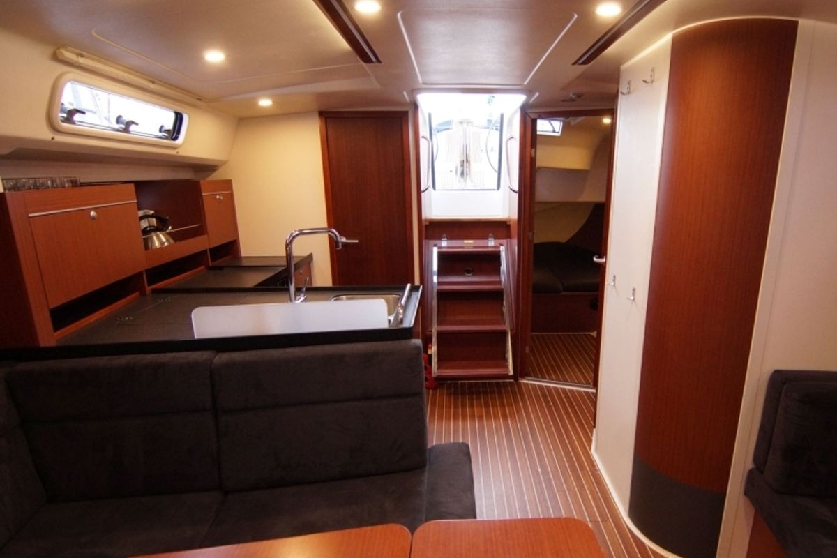 Salon of Mickey, a Hanse Yachts Hanse 415 sailboat at Primošten, Croatia
