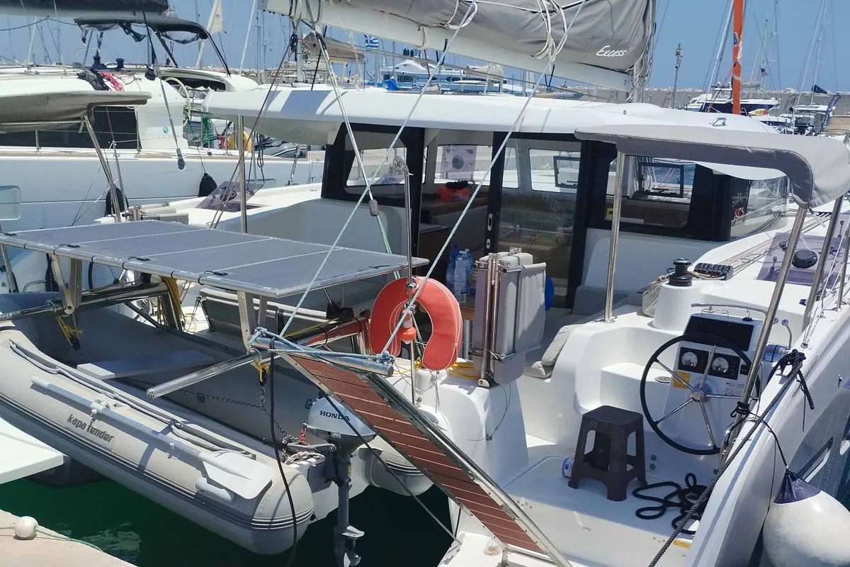 OLLYDREAM, a Excess Excess 11 catamaran at Municipal Unit of Nea Peramos, Greece