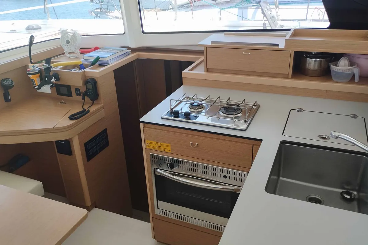 OLLYDREAM, a Excess Excess 11 catamaran at Municipal Unit of Nea Peramos, Greece