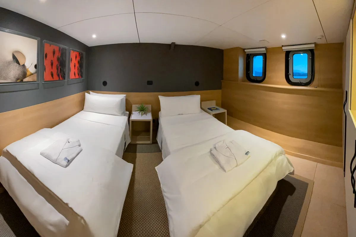 Tribute, a Luxury Luxury Motor Yacht yacht at Parroquia Puerto Baquerizo Moreno, Ecuador