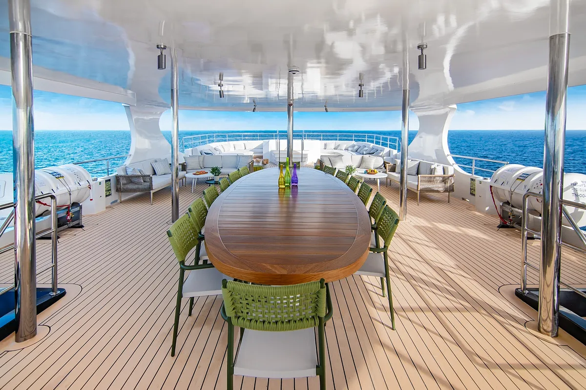 Tribute, a Luxury Luxury Motor Yacht yacht at Parroquia Puerto Baquerizo Moreno, Ecuador