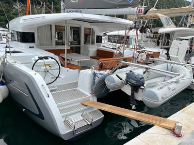 Cockpit of Silver Kiss, a Excess 12 - 4 + 1 + 1 cab. catamaran at Dubrovnik, Croatia