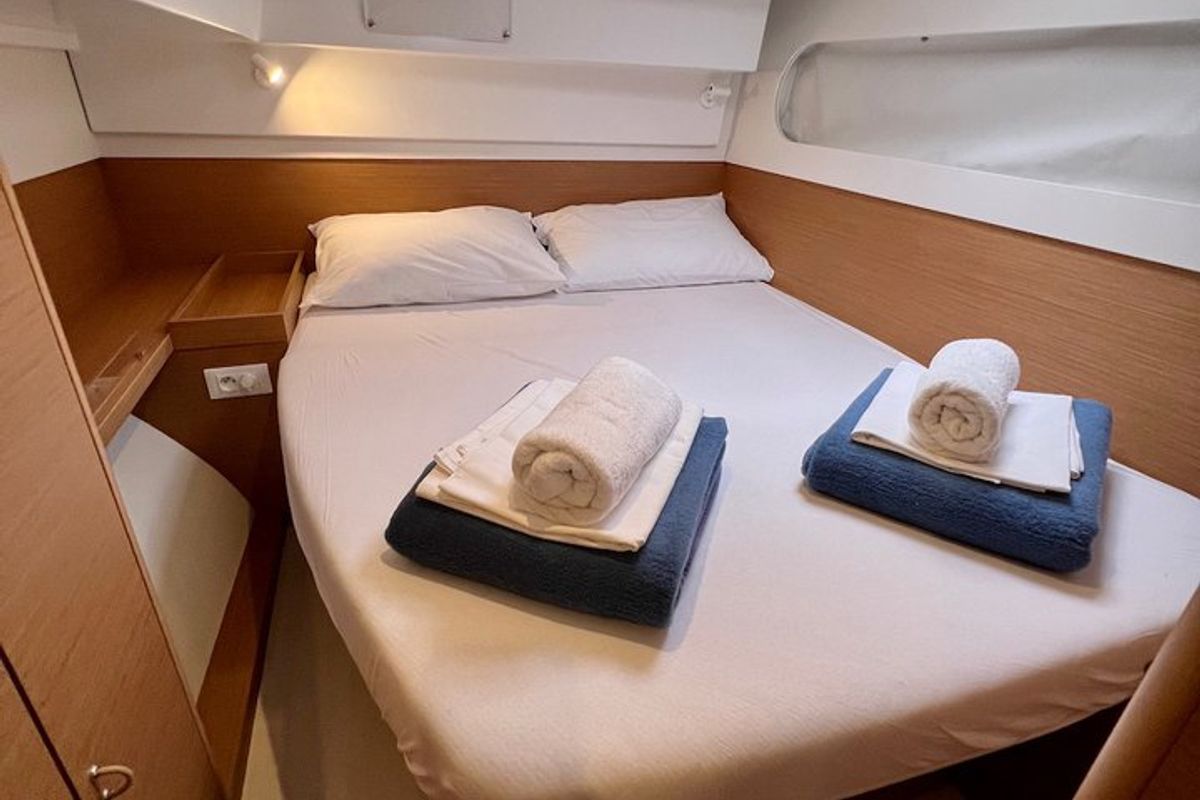 Cabin on Silver Kiss, a Excess 12 - 4 + 1 + 1 cab. catamaran at Dubrovnik, Croatia