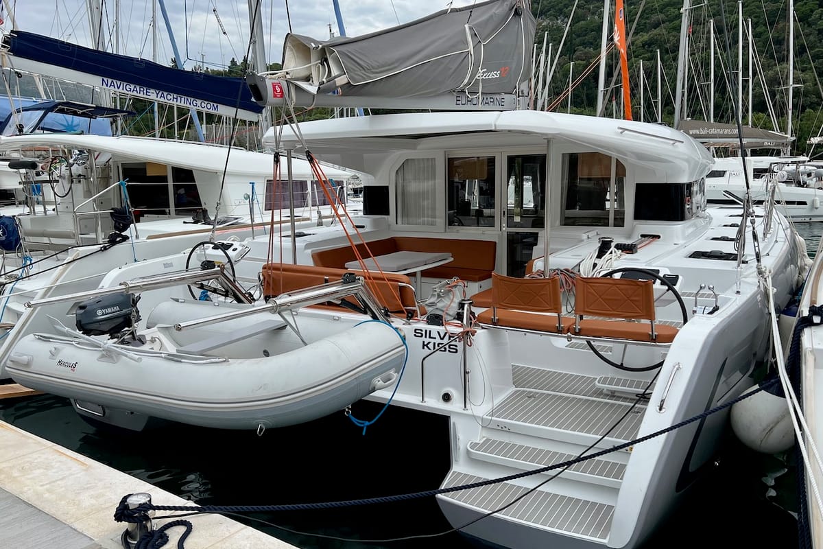 Cockpit of Silver Kiss, a Excess 12 - 4 + 1 + 1 cab. catamaran at Dubrovnik, Croatia