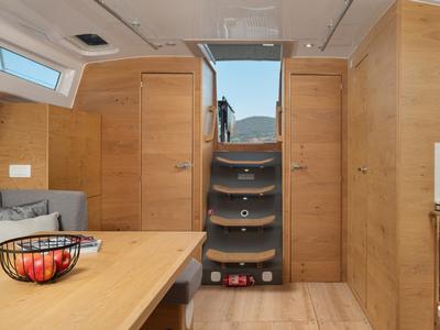 Salon of Zara, a Elan Impression 45 sailboat at Zadar, Croatia
