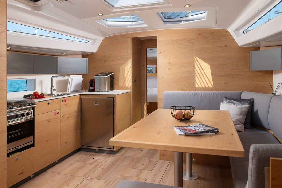 Galley of Zara, a Elan Impression 45 sailboat at Zadar, Croatia