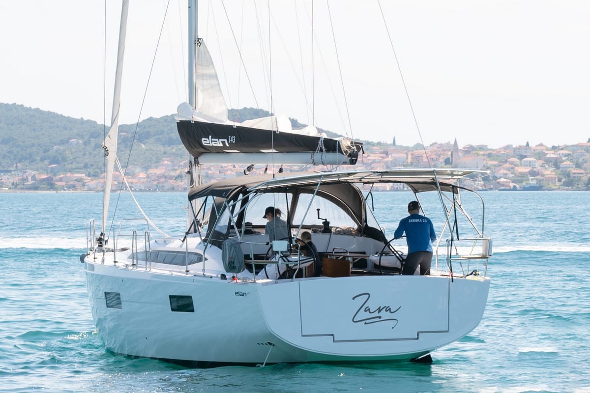 Zara, a Elan Impression 45 sailboat at Zadar, Croatia