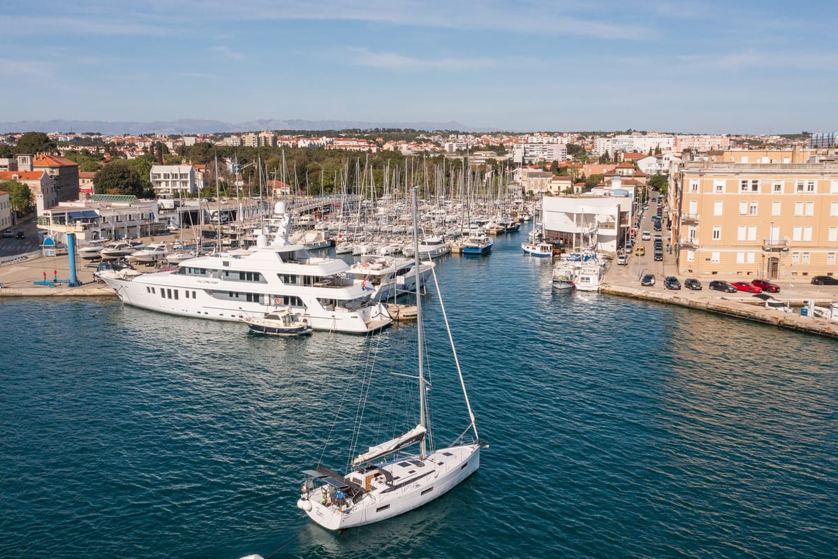 Zara, a Elan Impression 45 sailboat at Zadar, Croatia