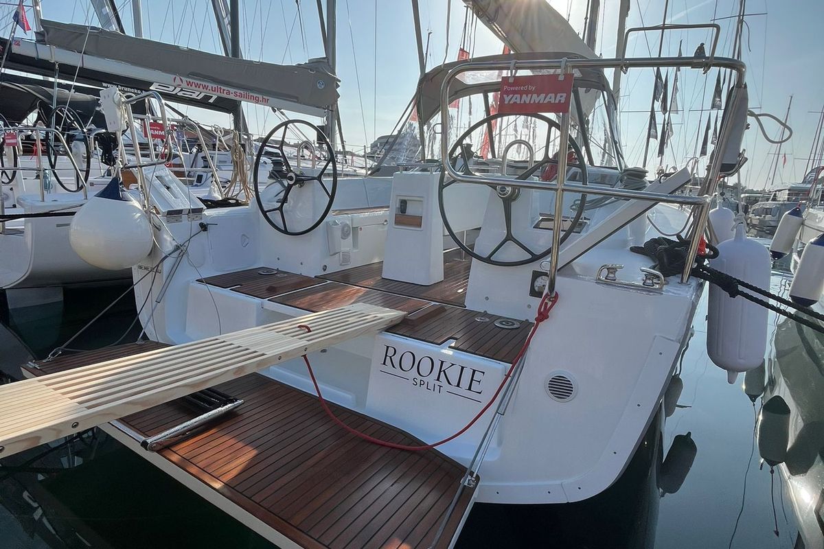 Exterior view of ROOKIE, a Beneteau Oceanis 34.1 sailboat at Split, Croatia