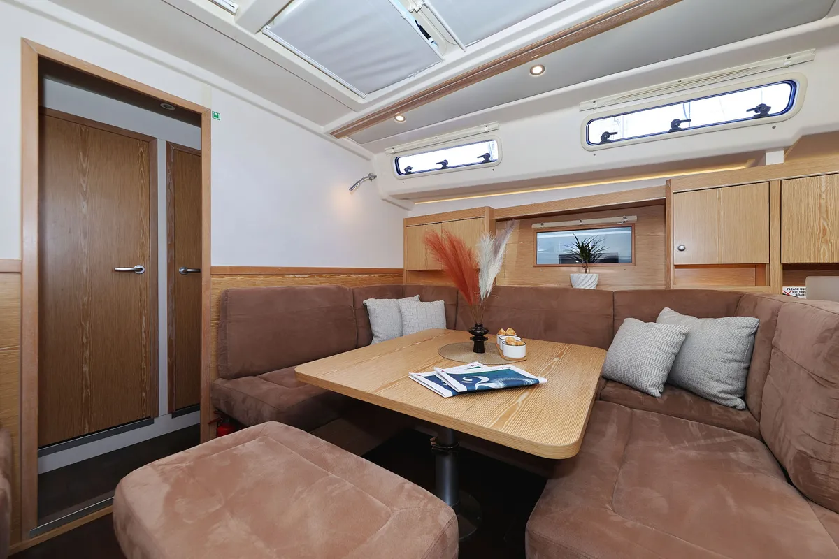 Scarlett, a Hanse Yachts Hanse 455 sailboat at Seget Donji, Croatia