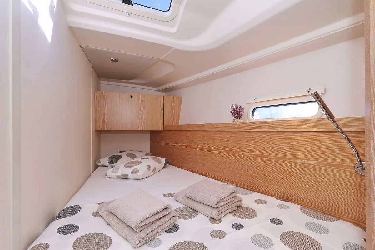 Scarlett, a Hanse Yachts Hanse 455 sailboat at Seget Donji, Croatia
