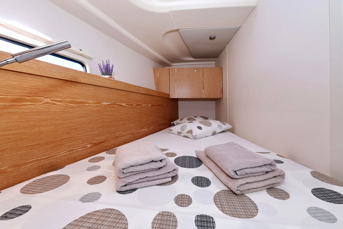 Scarlett, a Hanse Yachts Hanse 455 sailboat at Seget Donji, Croatia