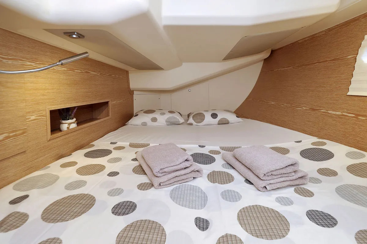 Scarlett, a Hanse Yachts Hanse 455 sailboat at Seget Donji, Croatia