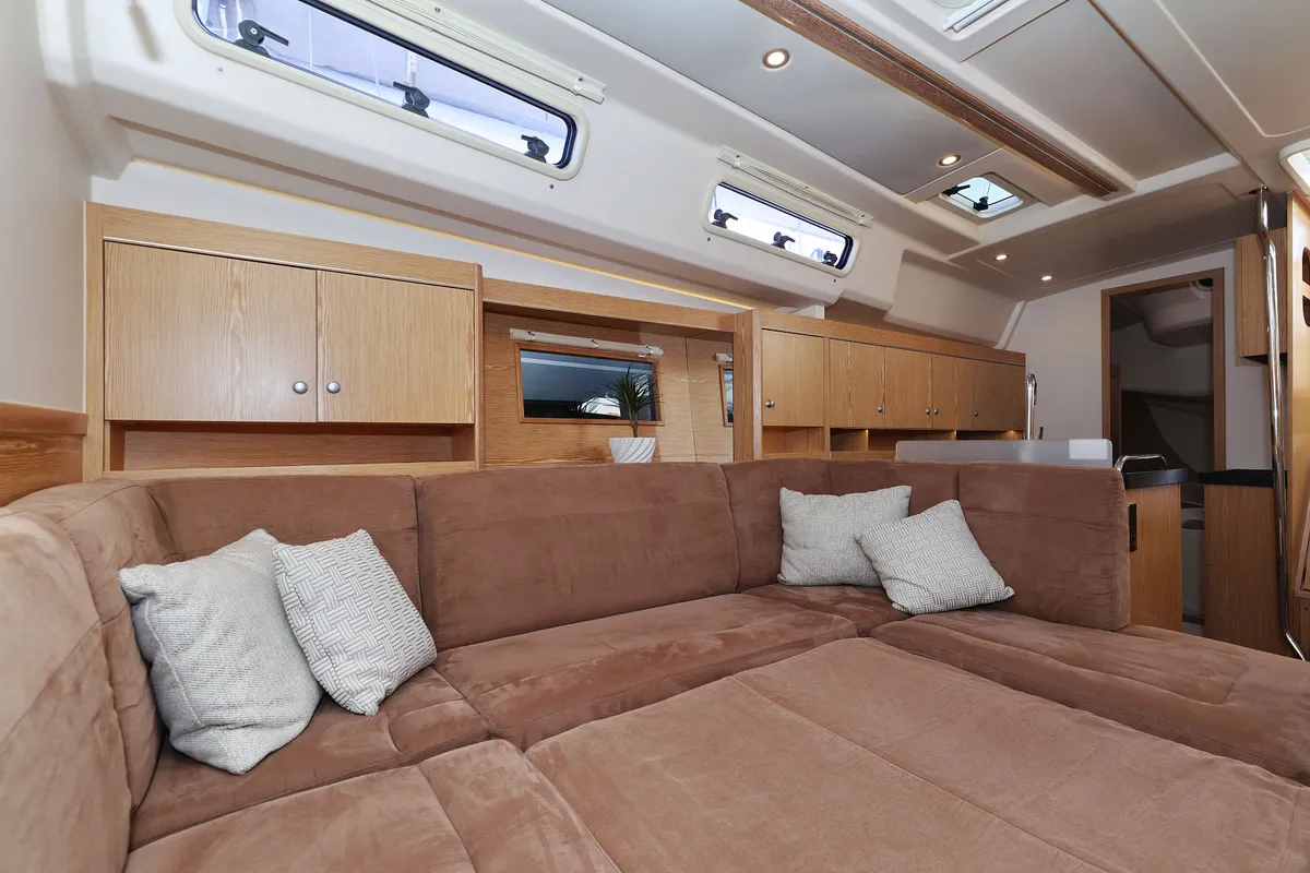 Scarlett, a Hanse Yachts Hanse 455 sailboat at Seget Donji, Croatia