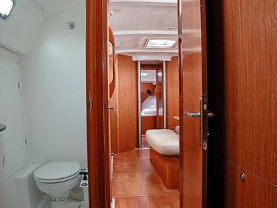 Head on Hermes, a Beneteau Cyclades 43.4 sailboat at Preveza, Greece