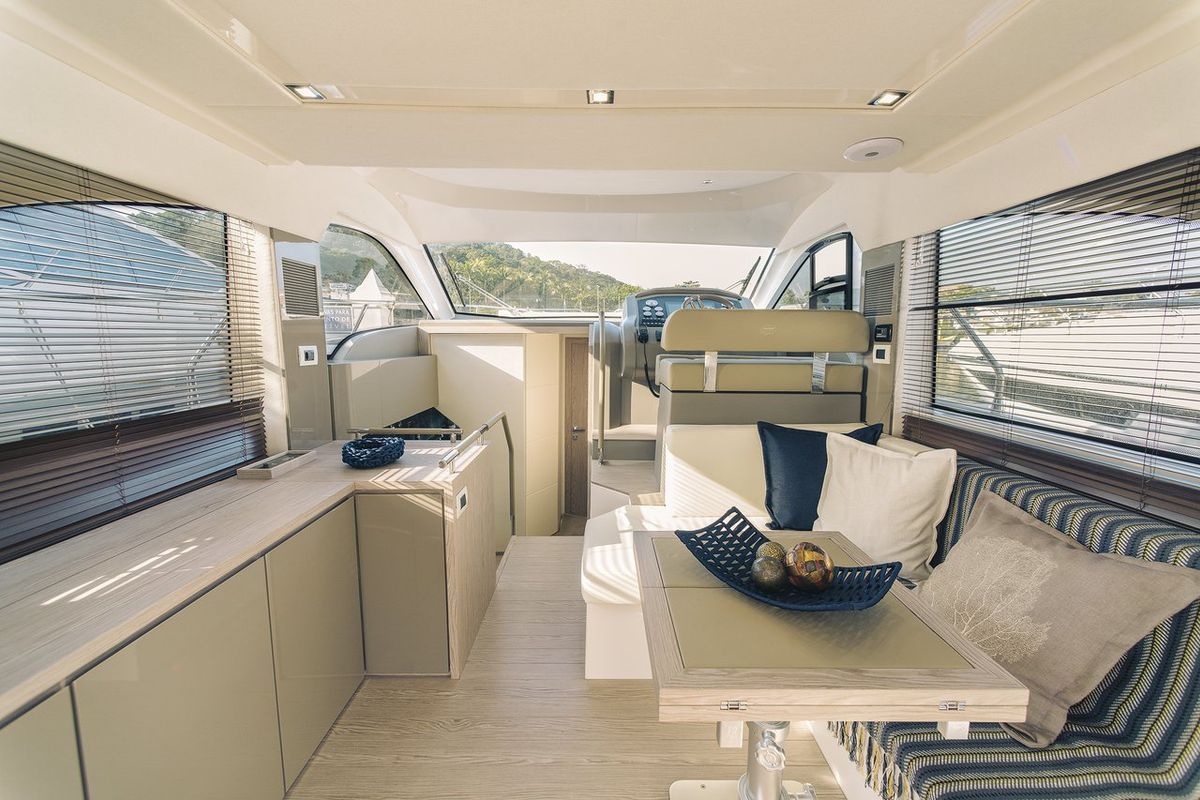 Salon of Noa, a Sessa Marine Sessa Fly 42 yacht at Općina Sukošan, Croatia