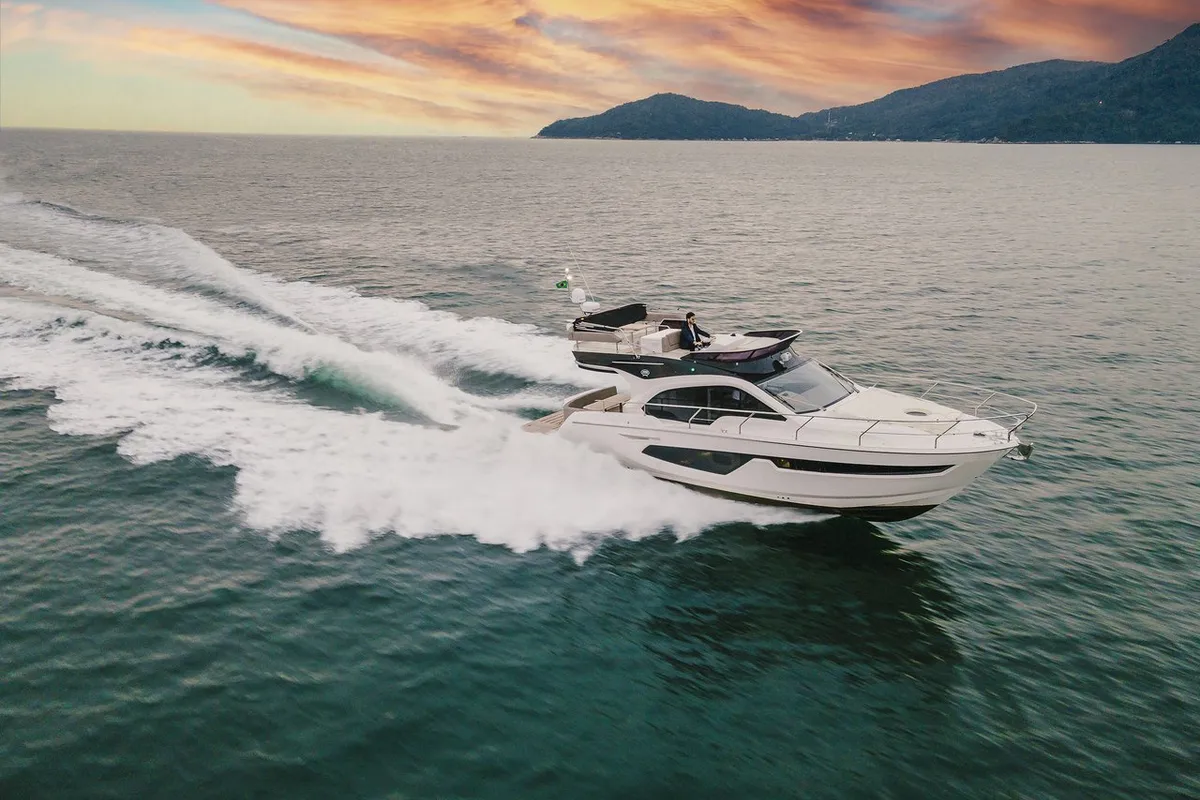 Exterior view of Noa, a Sessa Marine Sessa Fly 42 yacht at Općina Sukošan, Croatia