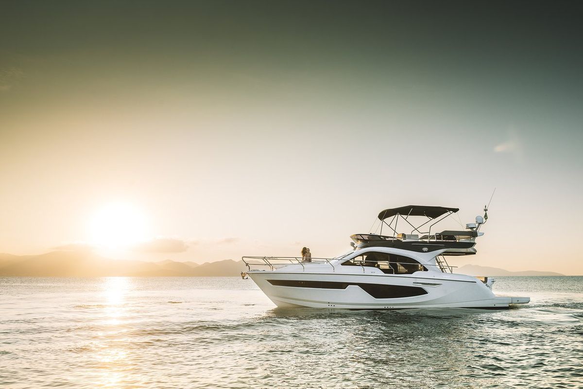 Exterior view of Noa, a Sessa Marine Sessa Fly 42 yacht at Općina Sukošan, Croatia