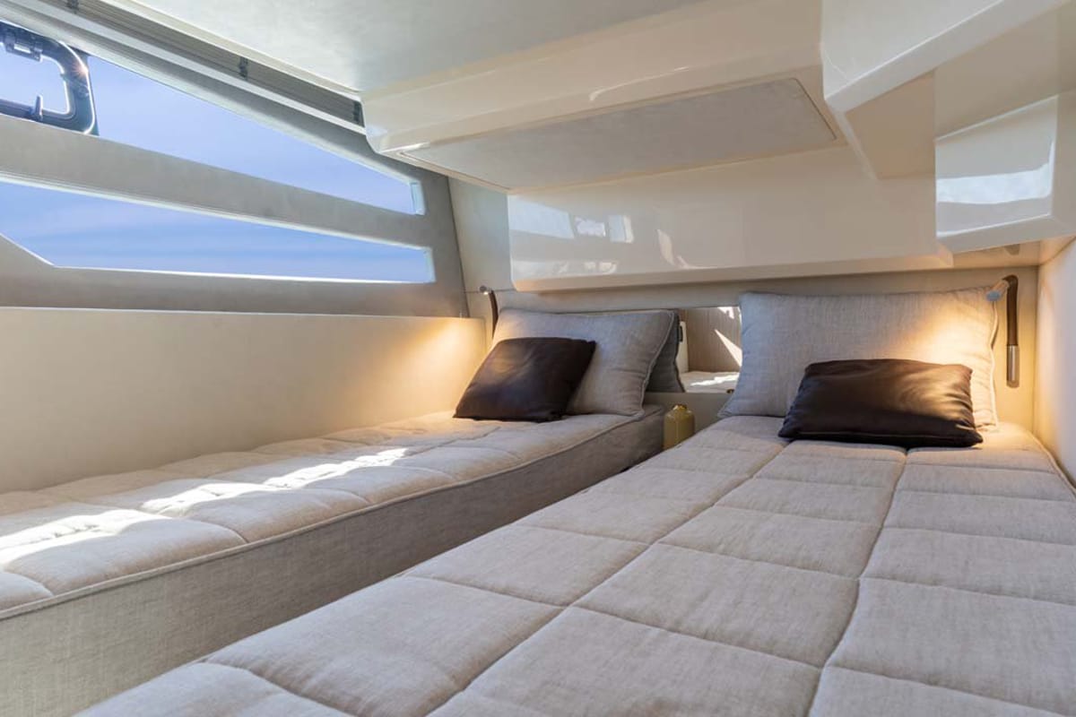 Cabin on Noa, a Sessa Marine Sessa Fly 42 yacht at Općina Sukošan, Croatia