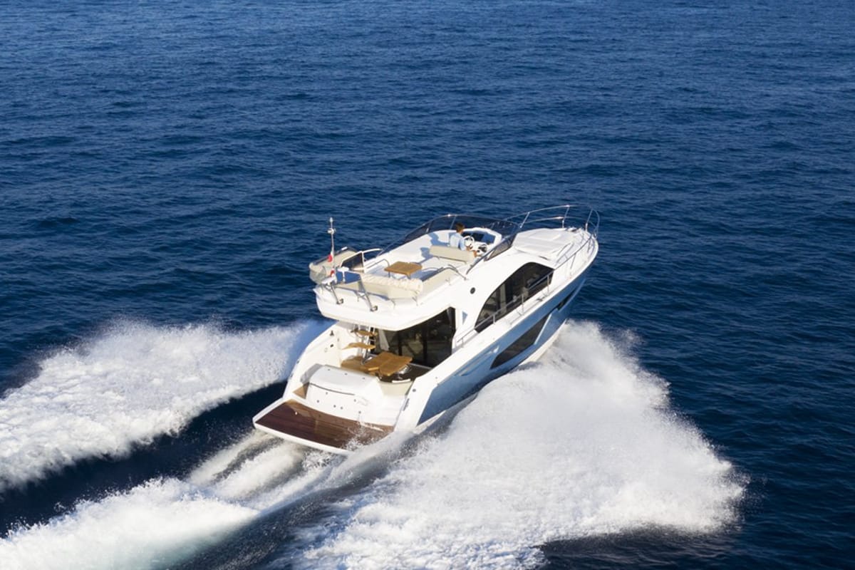 Exterior view of Noa, a Sessa Marine Sessa Fly 42 yacht at Općina Sukošan, Croatia