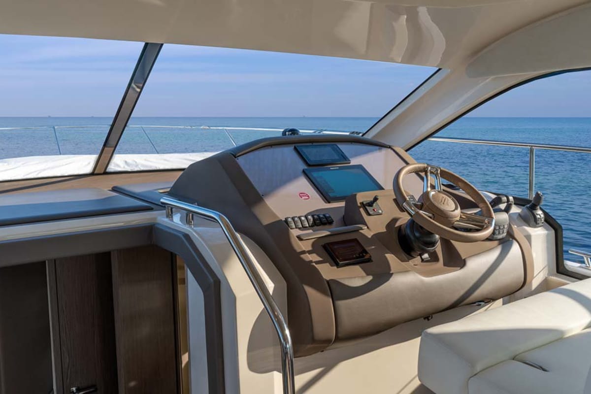 Cockpit of Noa, a Sessa Marine Sessa Fly 42 yacht at Općina Sukošan, Croatia