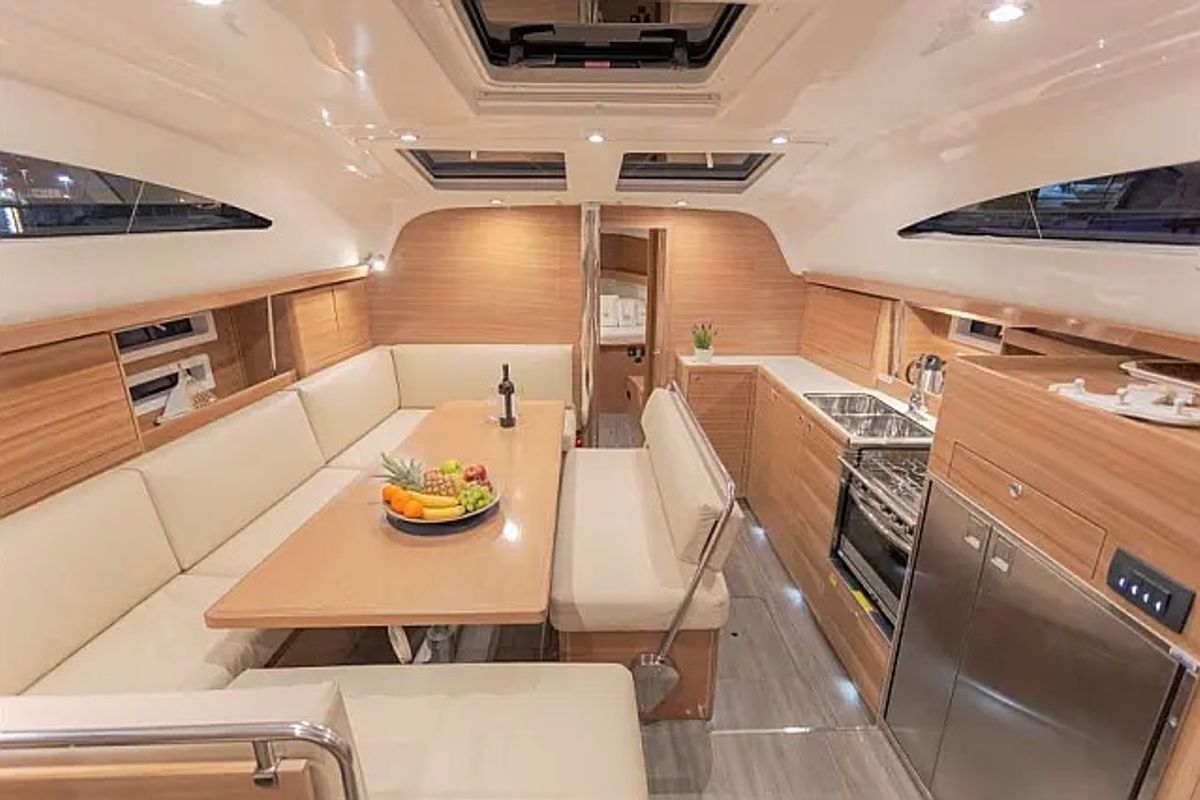 Galley of Bad Buoy, a Elan Impression 45.1 sailboat at Seget Donji, Croatia