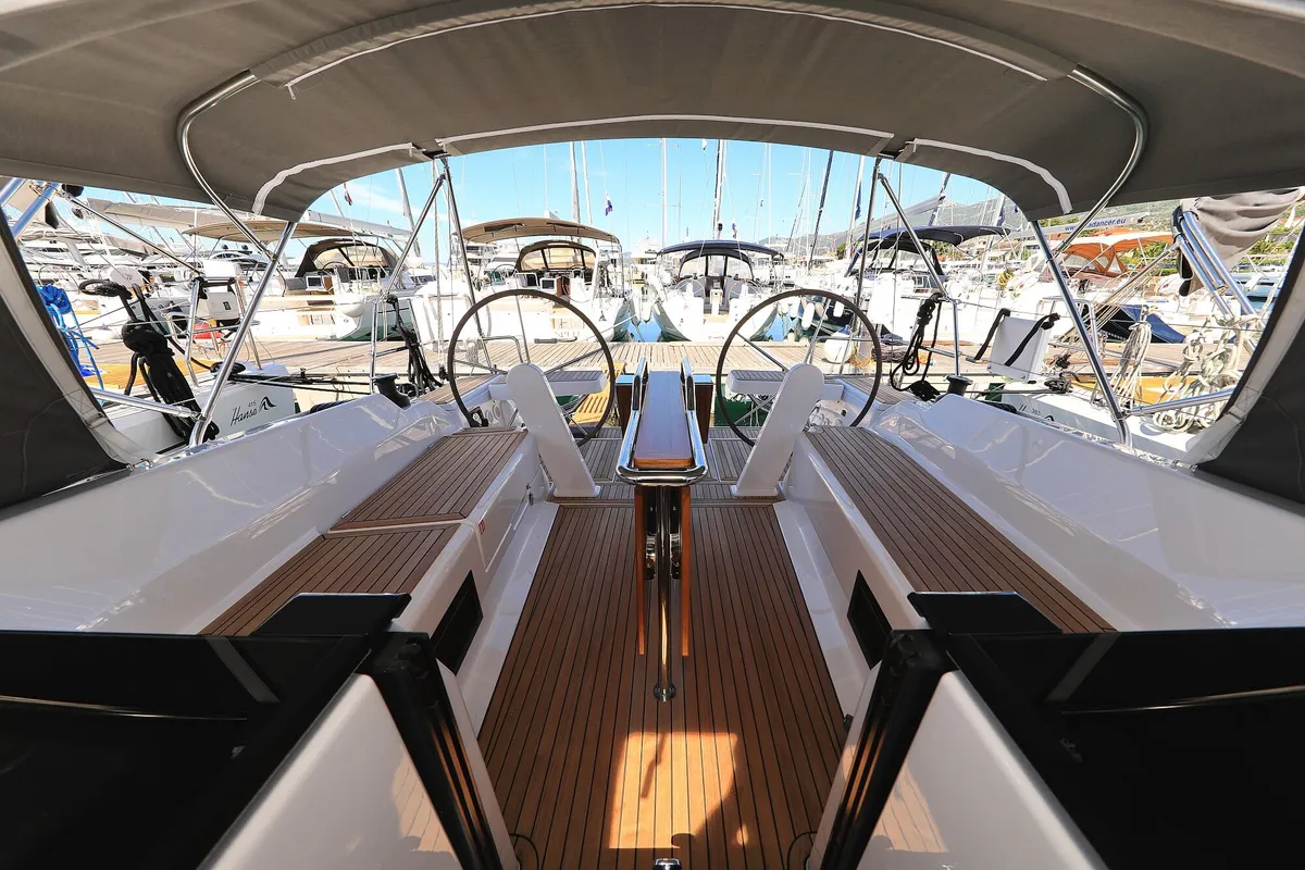 Free Spirit, a Hanse Yachts Hanse 388 sailboat at Dubrovnik, Croatia