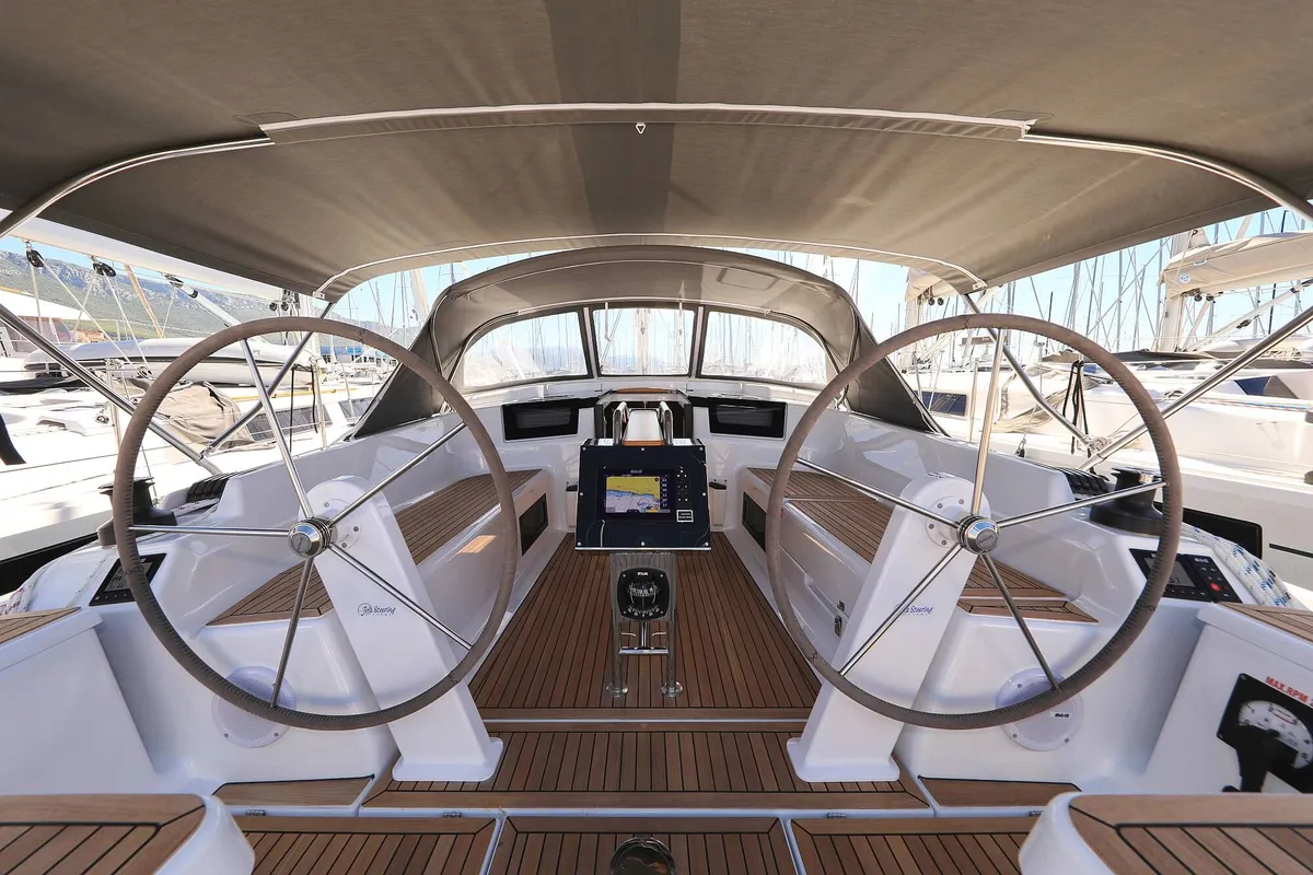 Free Spirit, a Hanse Yachts Hanse 388 sailboat at Dubrovnik, Croatia