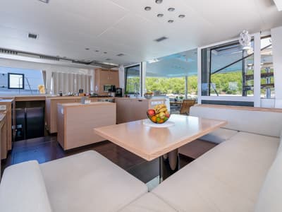 Salon of Cool Change, a Lagoon 560 catamaran at Grad Pula, Croatia