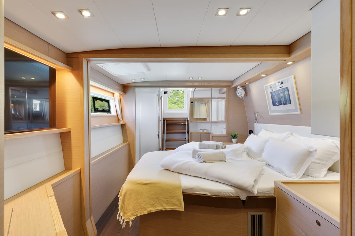 Cabin on Cool Change, a Lagoon 560 catamaran at Grad Pula, Croatia