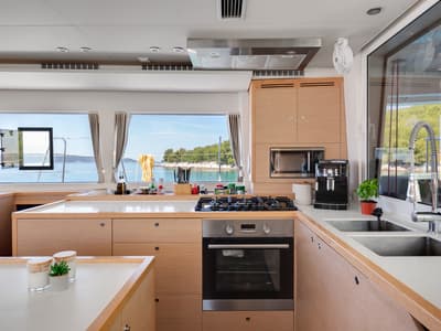 Galley of Cool Change, a Lagoon 560 catamaran at Grad Pula, Croatia