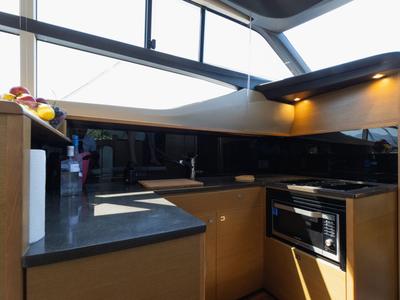 Galley of Contessa, a Princess Yachts Princess F43 motorboat at Dubrovnik, Croatia