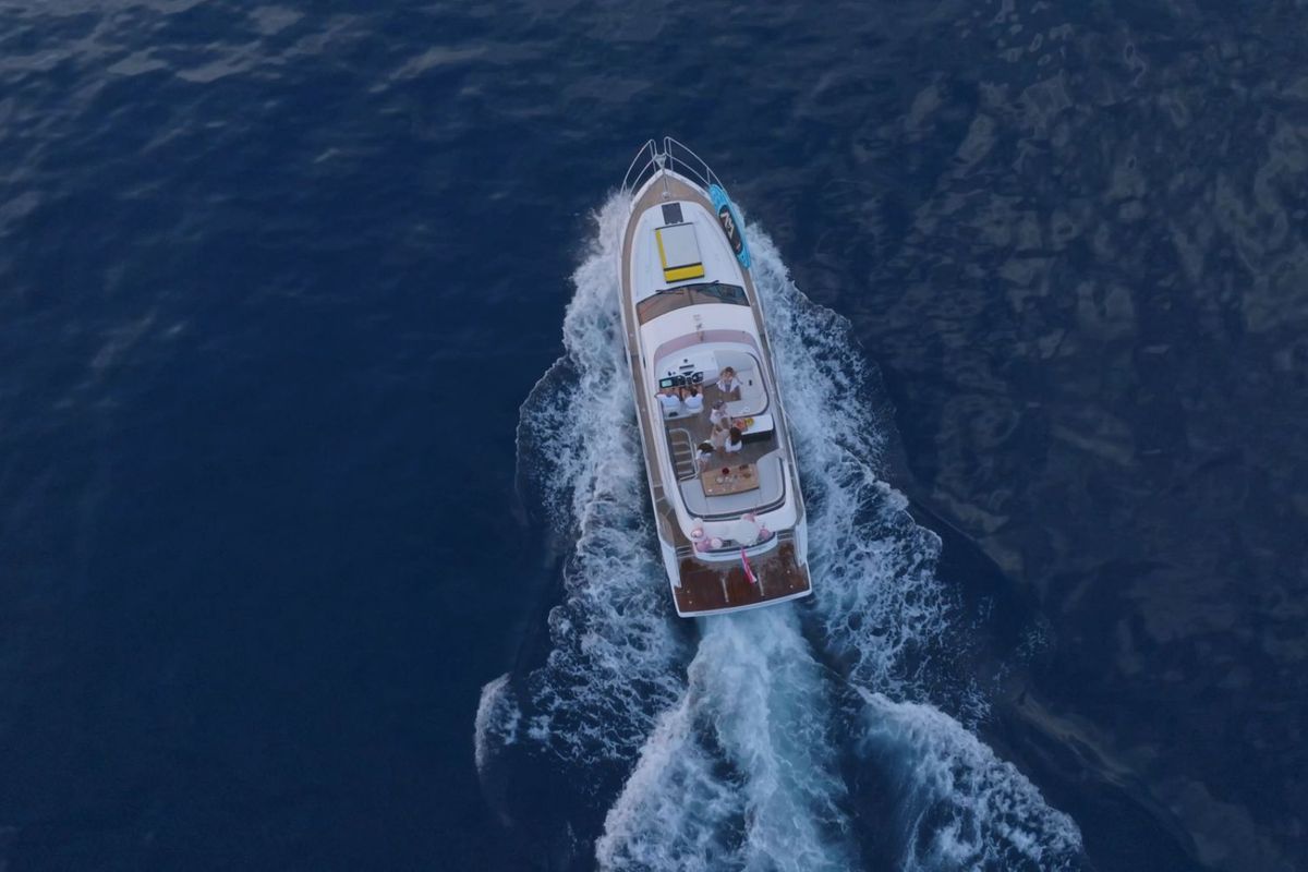 Exterior view of Contessa, a Princess Yachts Princess F43 motorboat at Dubrovnik, Croatia
