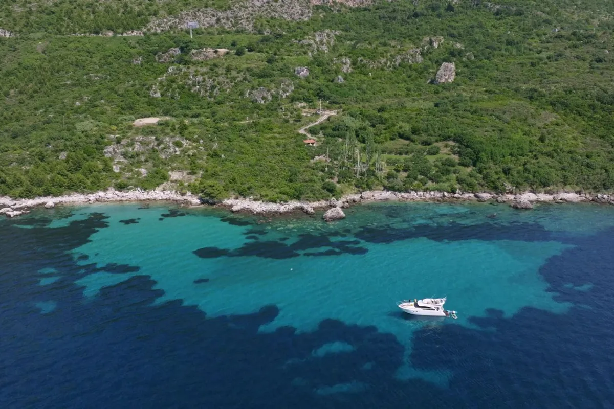 Exterior view of Contessa, a Princess Yachts Princess F43 motorboat at Dubrovnik, Croatia