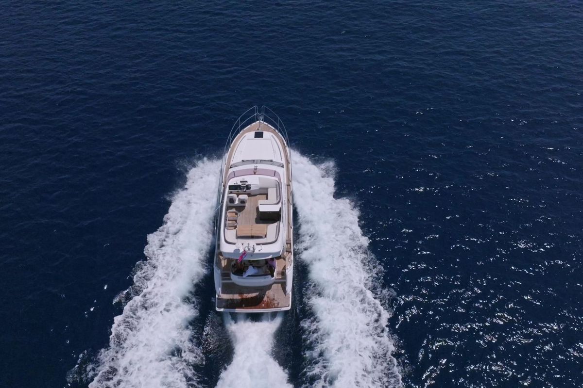 Exterior view of Contessa, a Princess Yachts Princess F43 motorboat at Dubrovnik, Croatia