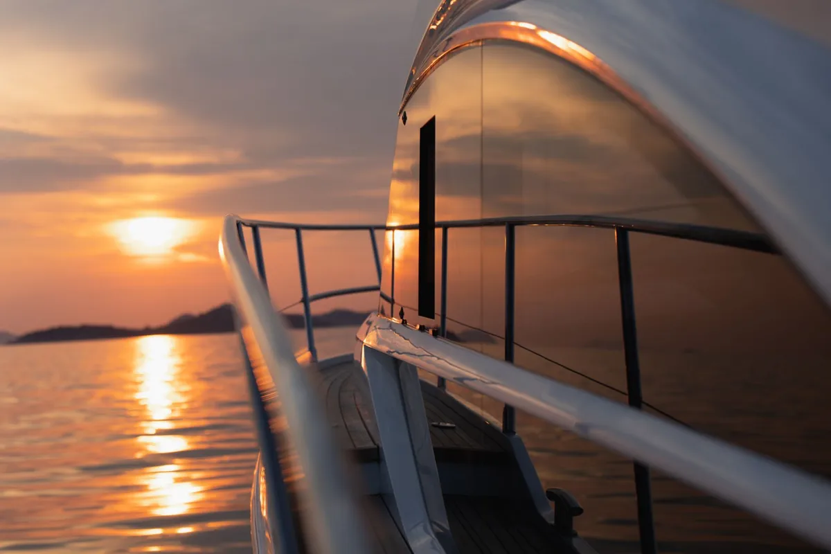 Exterior view of Contessa, a Princess Yachts Princess F43 motorboat at Dubrovnik, Croatia