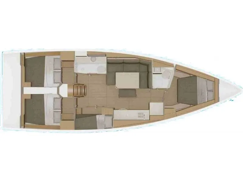 SunLuis, a Dufour Dufour 430 sailboat at Rodi Garganico, Italy