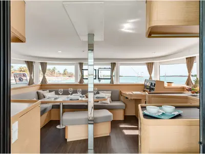 Salon of AF-LAG42VOL, a Lagoon 42 catamaran at Volos Municipality, Greece