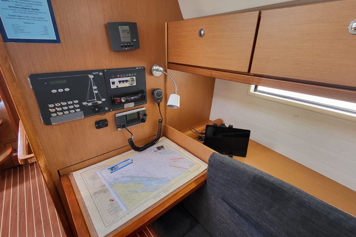 Angelica, a Bavaria Cruiser 36 sailboat at Grad Trogir, Croatia