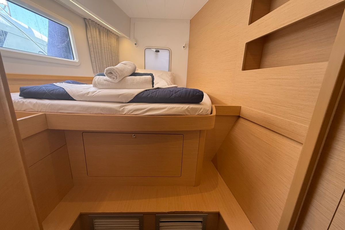 Cabin on Tiamo IV, a Lagoon 42 catamaran at Municipal Unit of Lefkada, Greece