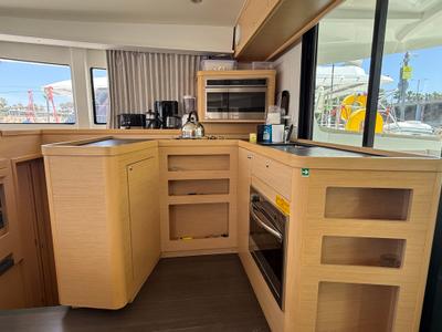 Galley of Tiamo IV, a Lagoon 42 catamaran at Municipal Unit of Lefkada, Greece