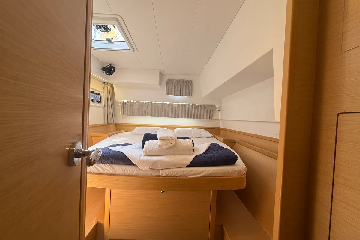 Cabin on Tiamo IV, a Lagoon 42 catamaran at Municipal Unit of Lefkada, Greece